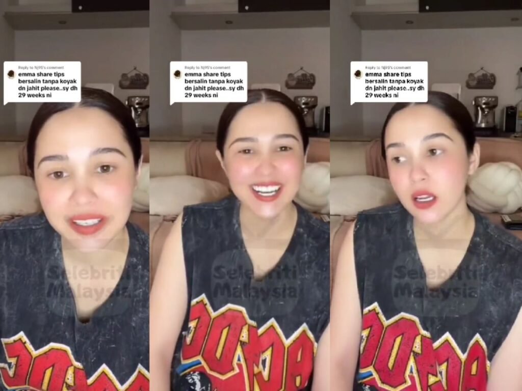 Sapu Minyak Kelapa Dara untuk Miss V, Emma Maembong Kongsi Tips Bersalin Tanpa Jahit 0